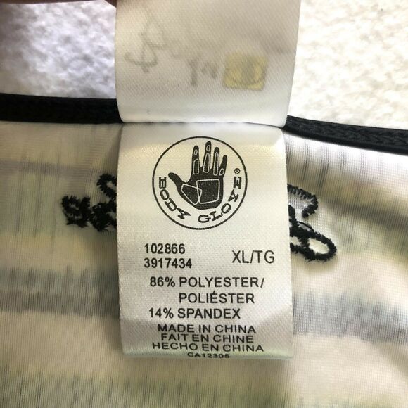 NWT Body Glove Black Multicolor Stripe Tie Side Swim Bikini Bottom 3917434 XL - Picture 4 of 7